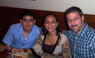 Marcus, Paola and Briam at Hibachi